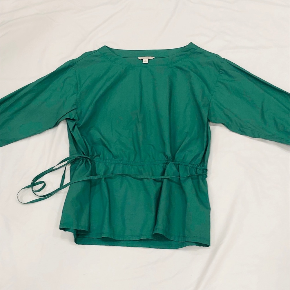 3/$25 Green Gap Cinch Waist Shirt sz S